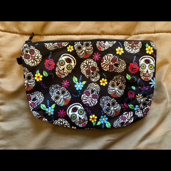 Sugar skull makeup bag - Picture 1 of 3